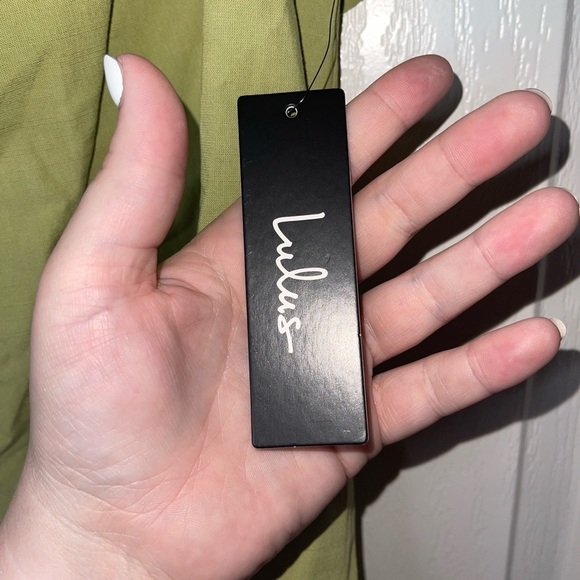 Lulus Pistachio Green Off Shoulder Ruffle Mini Dress XS Summer Casual NWT Cute - Picture 9 of 13